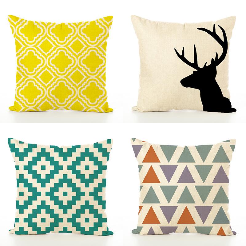 Design Nordic Style Pillows for Home Fabric Living Room and Home Use Retro