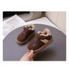 Children's Winter Boots Boys' & Girls' Fleece-Lined Warm Shoes with Shearling, Casual Kids Shoes for Baby Baby Shoes