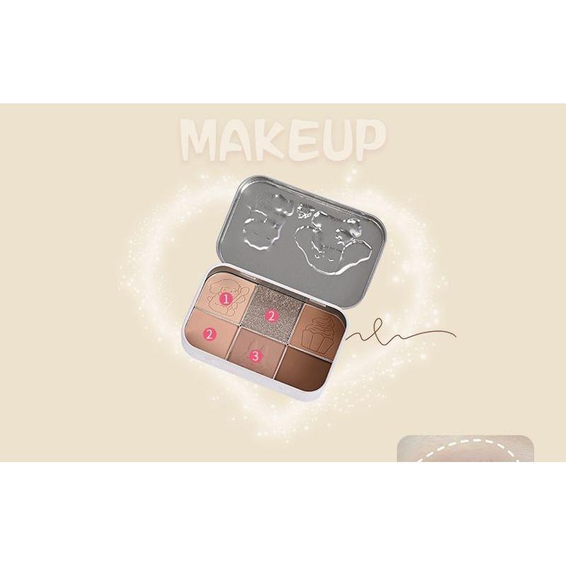 YIGU DIGU - Tea Party Series Metal Box Eyeshadow Palette #01