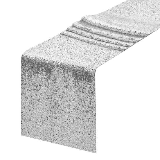 Sequin Table Runner 12x71 Inches Glitter Table Runner Party Table Decoration