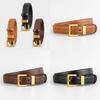 Genuine Leather Womens Belt For Casual And Business Wear With Metal Buckle