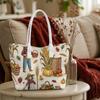 Autumn Harvest Pattern Tote Bag Casual Large Capacity Daily Use Shoulder Handbag
