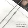 Stainless Steel Pearl Necklace with Titanium Thick Chain - Men's Minimalist Snake Bone Design