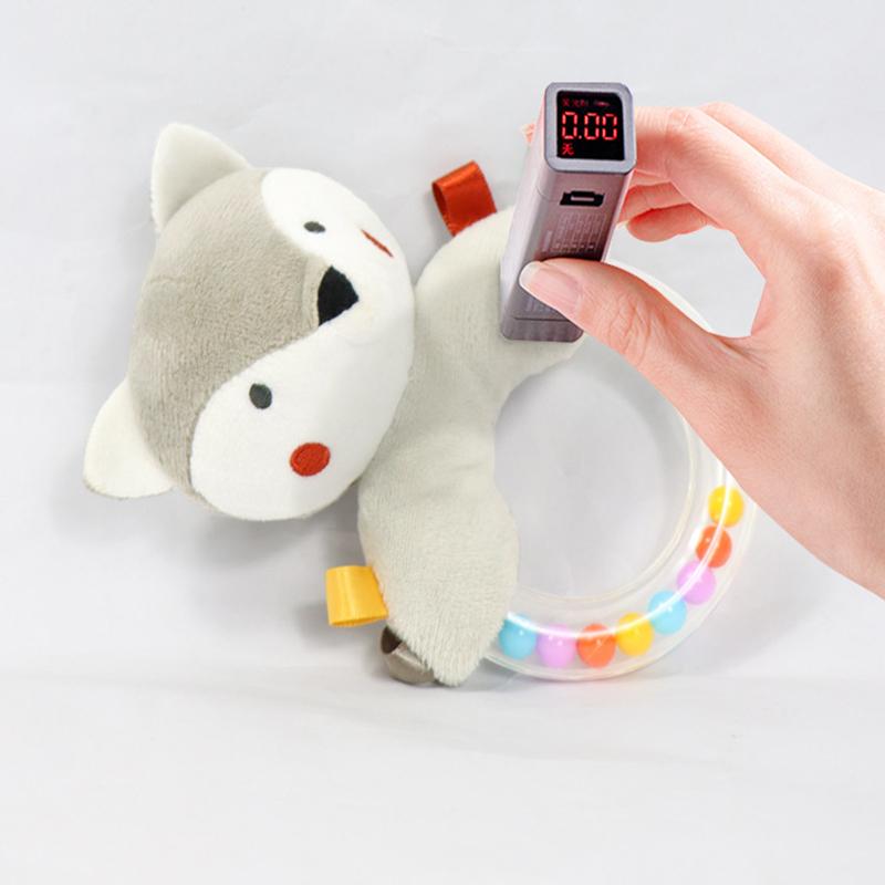Baby Soothing Cartoon Animal Hand cranked Bell Plush Doll Color Bead Hand held Bell 0-1 Year Old Grip Handshake Ring Toy