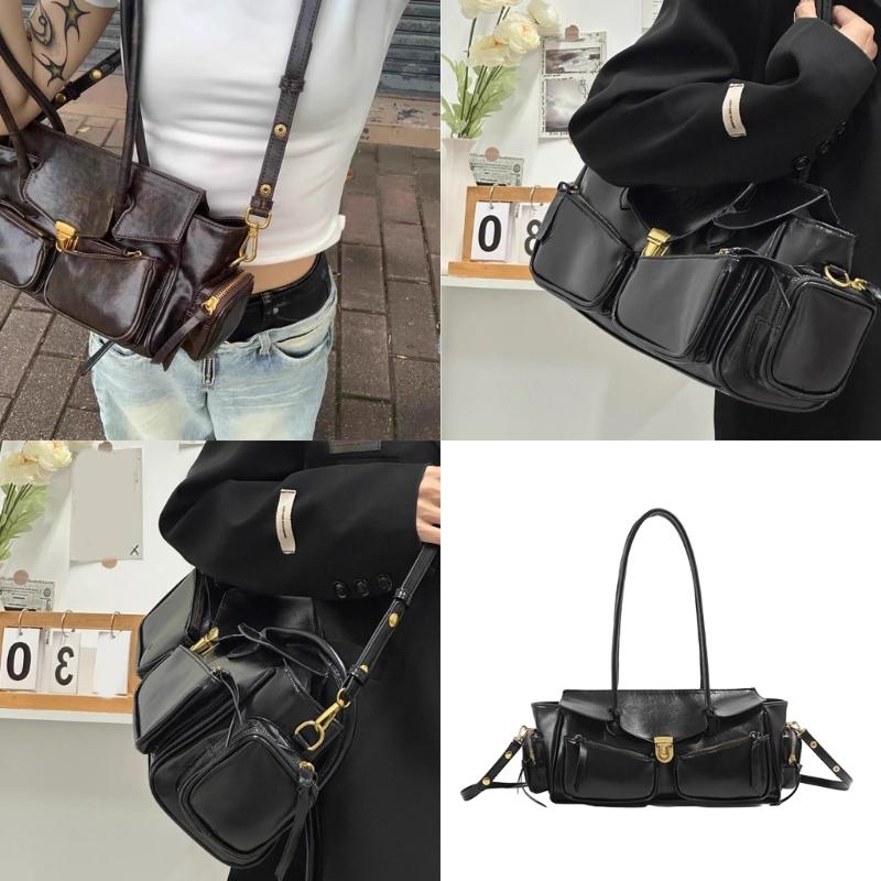 Damen Hobo Handtasche Süße Leder Schultertaschen mit Reißverschluss Lässige Crossbody Tasche mit Abnehmbaren Trägern Geschenke