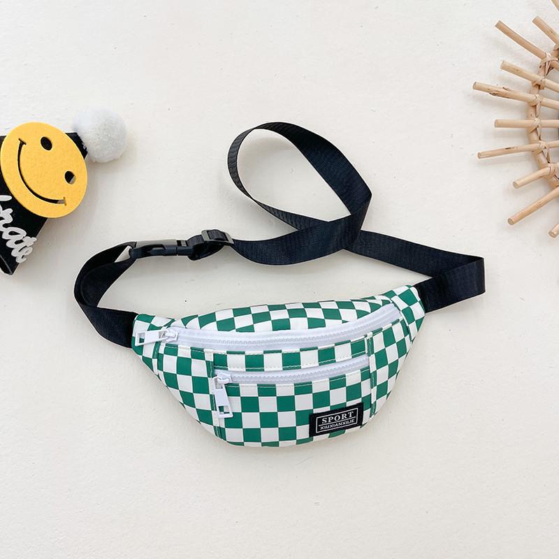 Trendy Korean Style Children s Shoulder Crossbody Bag With Breathable Nylon Fabric Green