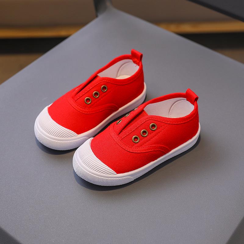Kids' Slip-On Canvas Shoes - Soft Sole for Spring & Autumn, Perfect for Students and Preschoolers