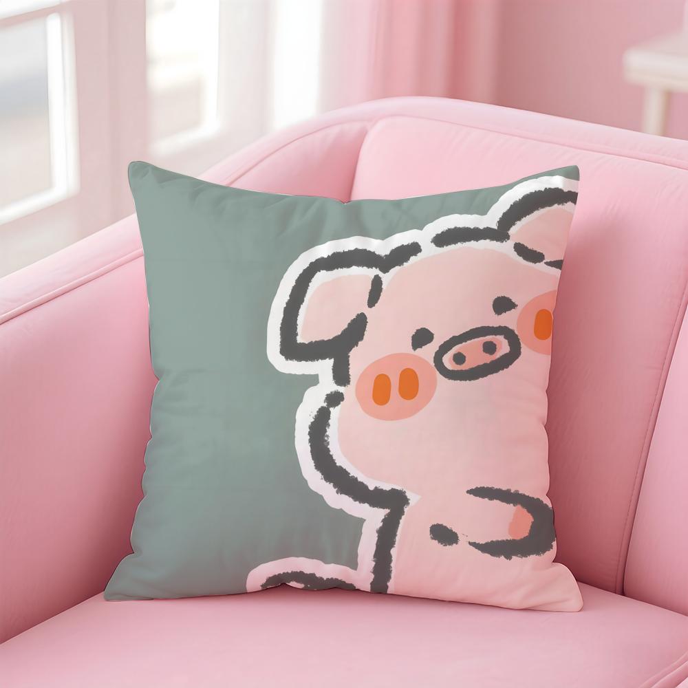

Cute Surprise Animals In The Twelve Zodiac Signs Cushion Cover Linen Pillowcase Cover Soft Decor for Sofa Home Room 30X30cm