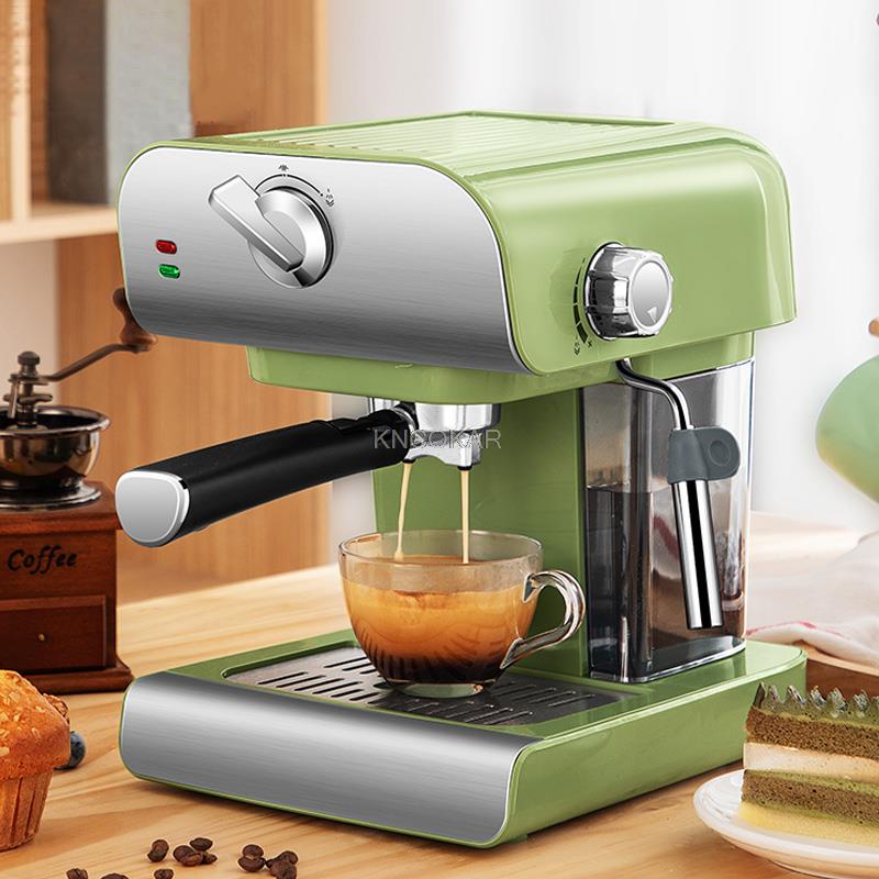 Household small Italian semi automatic concentrated high pressure steam milk foam machine CN
