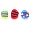3PCS Long Lasting Plush Squeaky Toy Colorful Stripe Interactive Dog Toy  Boredom Relief