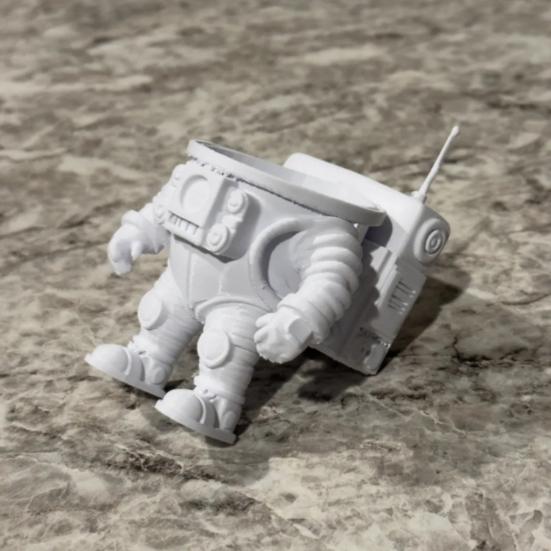 Подставка для яиц, держатель для вареных яиц, креативный 3D-дизайн в виде астронавта, компактный и легкий органайзер для вареных яиц