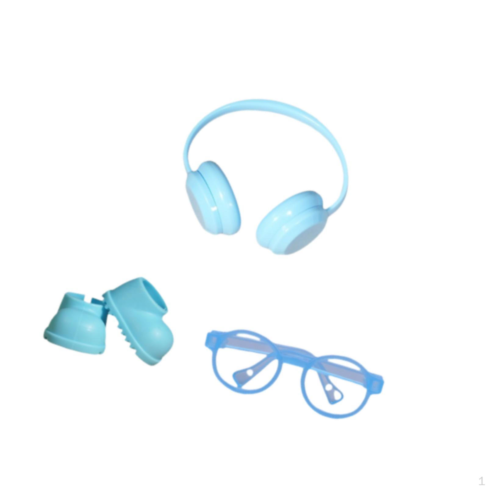 

Doll Rain Boots Shoes, Photo Props, Elegant DIY Cute Accessories Ankle for 6.69inch Dolls синій