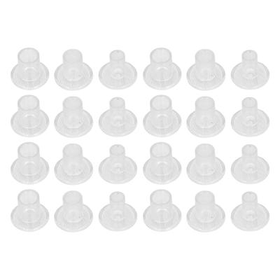 24 Pairs High Heel Protector Transparent PVC Heel Cover Repair Cap 3 Sizes for Walking