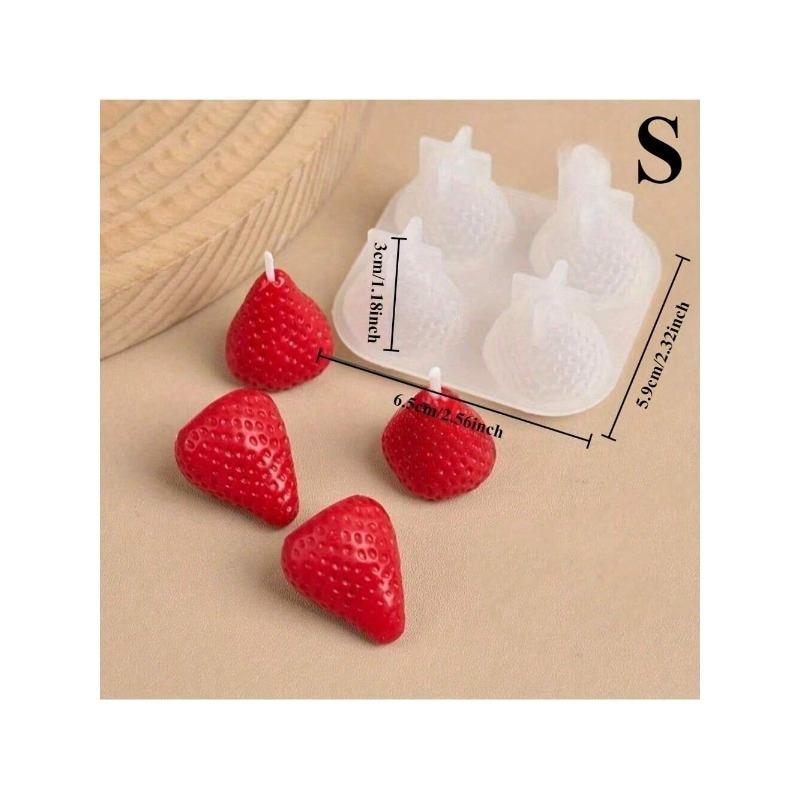 

Силиконовая форма для свечей Клубника 3D Фруктовое ремесло DIY Выпечка Смола Шоколад Фондант Декоративные формы Ручная работа Товары для вечеринок