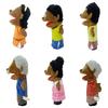 Afrikanische Bildungs-Fingerpuppen Handpuppe Fingerpuppen Kognition Interaktiv Schwarze Haut Handspielzeug Plüsch-Handpuppe Kinderspielzeug