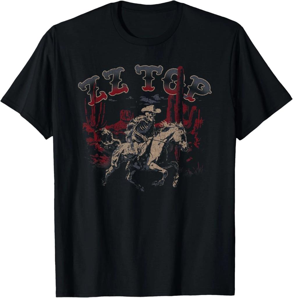 ZZ Top Skelly Cowboy T-Shirt Tshirt Unisex Tees