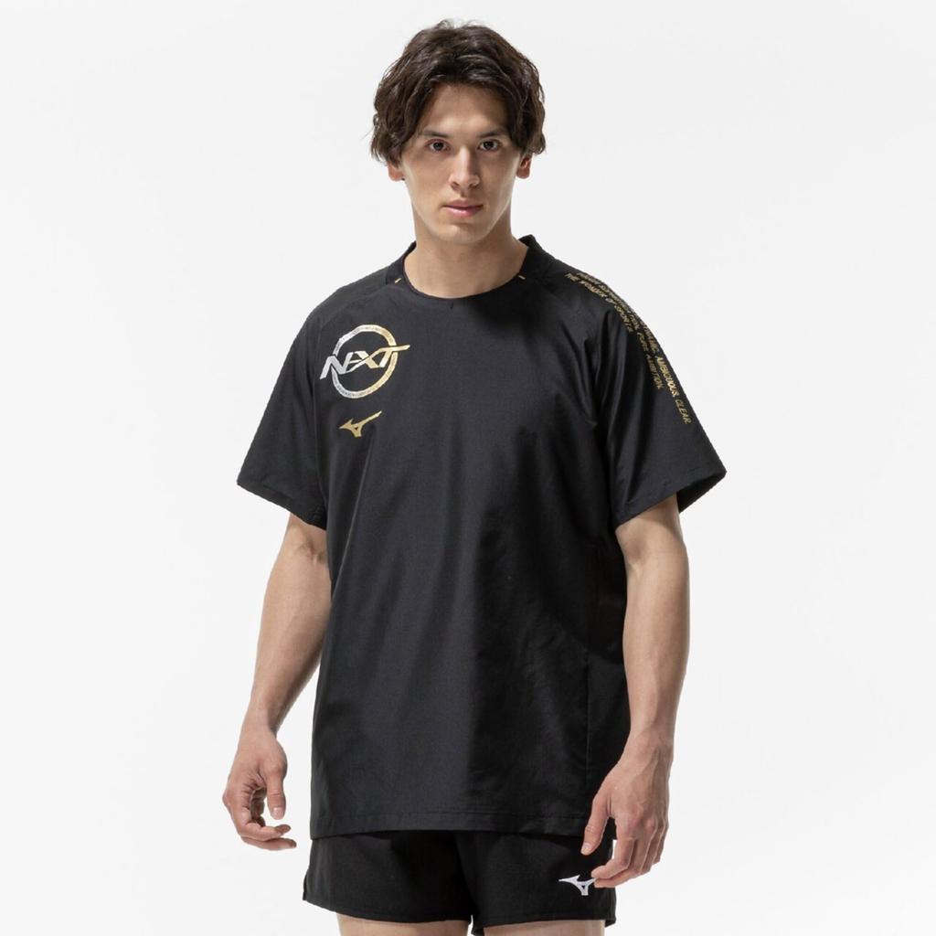 N-XT Short Sleeve Volleyball Jacket V2MEC500 Unisex Black/Gold L