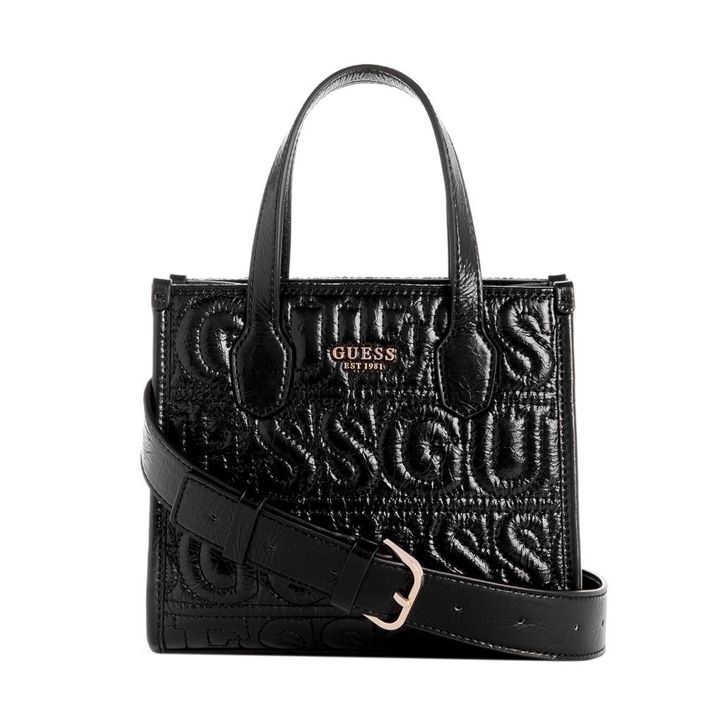 Guess SILVANA 2 COMPARTMENT MINI TOTE BLA Women's