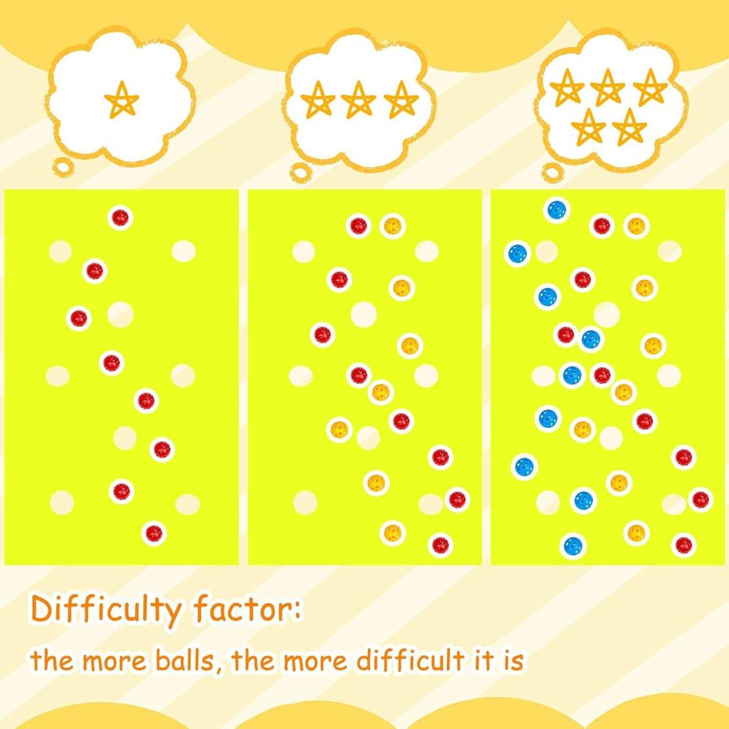 Team Building Throw Ball On Cave Mat Game Set Includes 6 Randomly Colored Balls In 3 ColorsVery Suitable for Team Collaboration