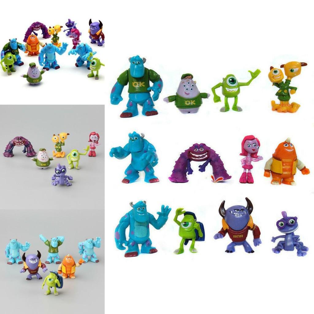 Monsters 12 Pcs University Sully  Mike Anime Action Figure Kids Xmas Gift Toy