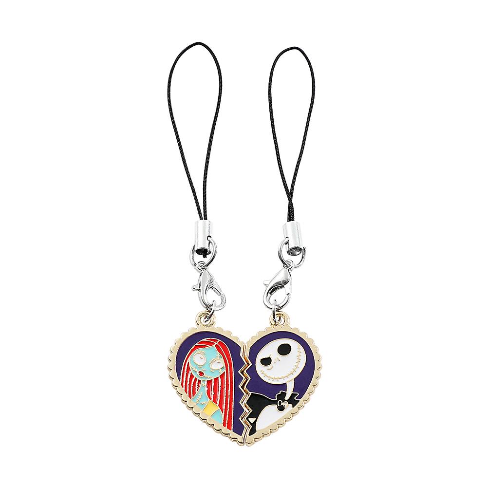 

Nightmare Before Christmas Mobile Phone Chain Trendy Pendant Heart Strap Sweet Girl Key Cord Lanyard Kid Friendly Entertaining Fun Play Safe