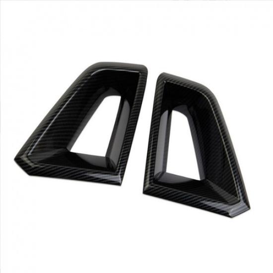 For Chevrolet Colorado -2026 Carbon Fiber Engine Air Vent Inlet Trim 2pcs