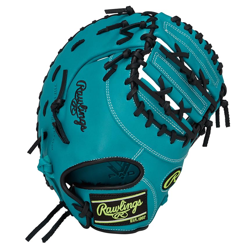 Rawlings Baseball HYPER TECH R9 SERIES First Throw Glove, Junior/Jr., Kids' GJ5FR93ACDS, Base, Teal, 11.5 Inches, Right-Handed