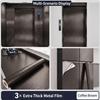 Selbstklebende gebürstete Edelstahl Kontaktpapier Metallische Folie Kühlschrank Aufzugstür Makeover Wasserdichter Aufkleber 0,16mm