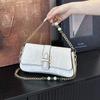 New Retro Commuter Shoulder Bag Niche Fashion Underarm Bag Women's Fashion Belt Buckle Messenger Bag