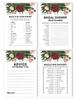 Inkdotpot Bachelorette Party Games Set Bundle Floral Greenery Of 4(50 Sheets Each) W Miss To Mrs Gold Banner Fun Bridal Shower Games