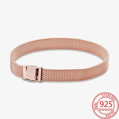New S925 Sterling Silver Bracelet Snake Buckle Bracelet For Charm Diy Women Gift Making