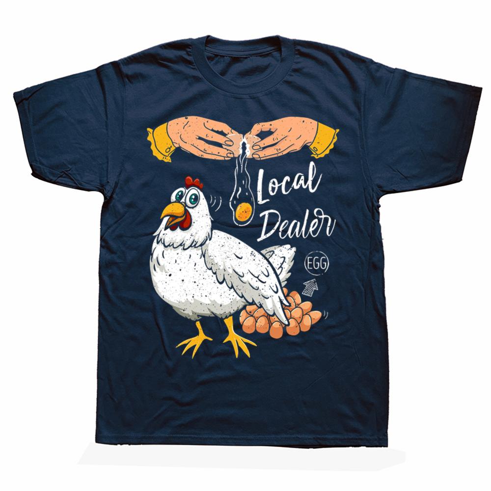 Eggs Dealer Funny Chicken Coop HendChicken Eggs 2025 Fashion Men Luxury Designer T-Shirts Camisa Printed on Tshirts