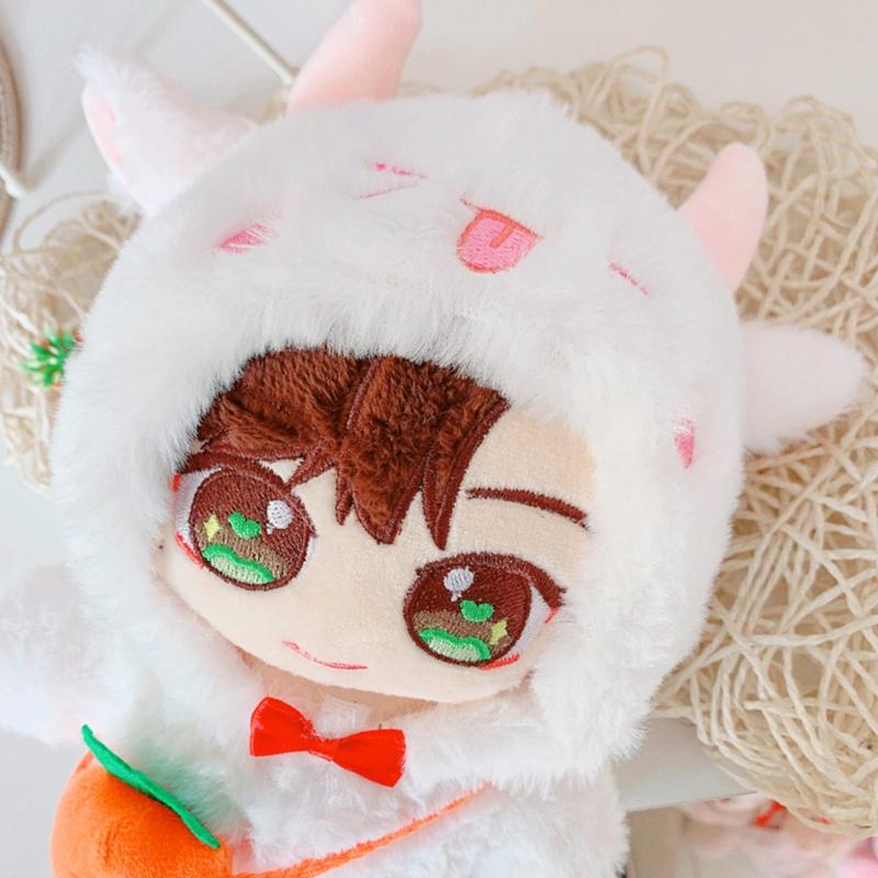 8in Plush Dolls Plush Cloak/Bag for Girls Dollhouse Role for Play Game DIY Toy Accessory Party Supplies Great Christmas