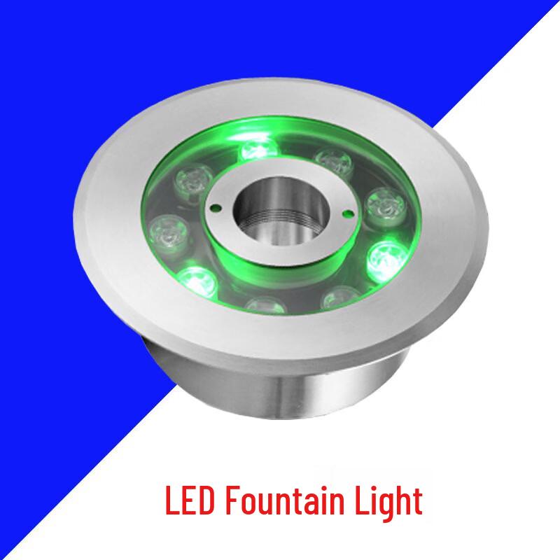 24W RGB LED Nerezové podvodní světlo do fontány