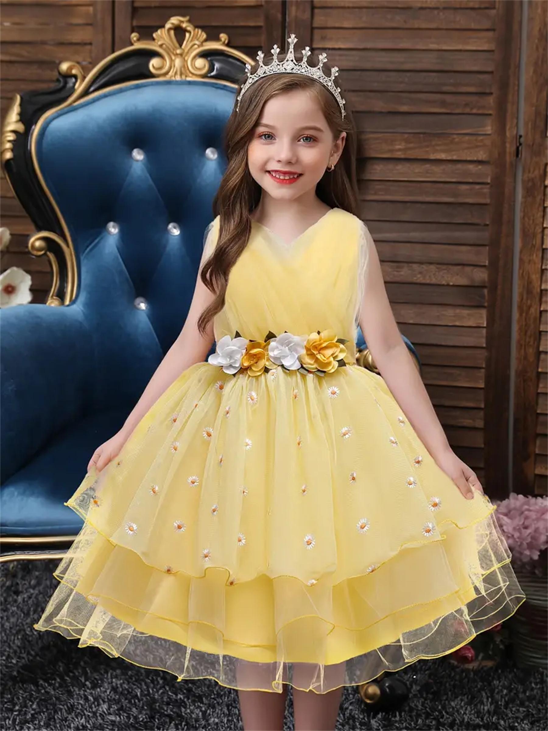 

Платье принцессы без рукавов для девочек, вечернее платье на Рождество, вечернее платье на день рождения