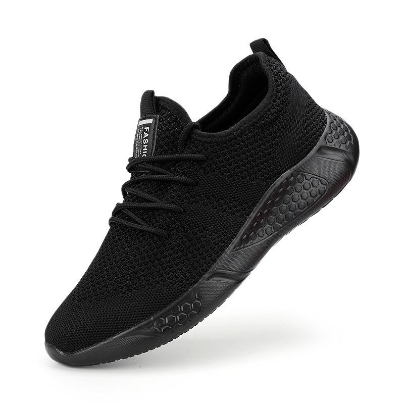 

Унисекс Спортивная обувь для ходьбы Модные кроссовки для бега Нескользящая обувь Легкая Дышащая для мужчин и женщин Размер 36-50 46 чёрный