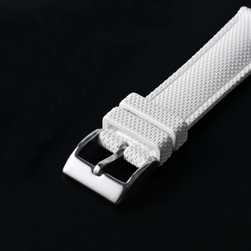 Sailcloth Fkm Watch Strap 18/19/20/21/22/23/24MM Fluororubber Watchband Quick Release Waterproof Sport Watch Band for Men
