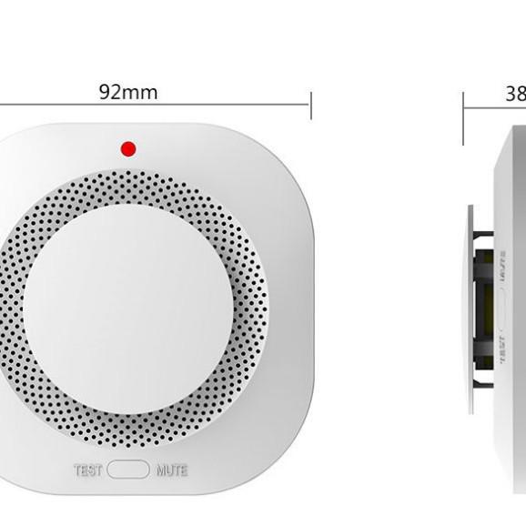 9V Wireless Smoke Detector for Home or Commercial Use