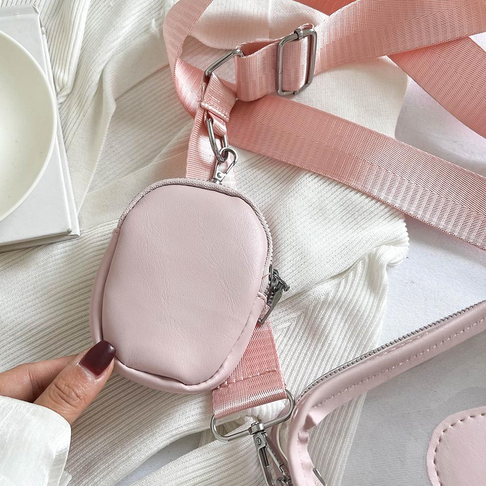 Průhledná PVC taška Crossbody Fashion Love Malá průhledná taška na telefon Přenosný voděodolný nastavitelný popruh Jednoduché pro dospělé teenagery