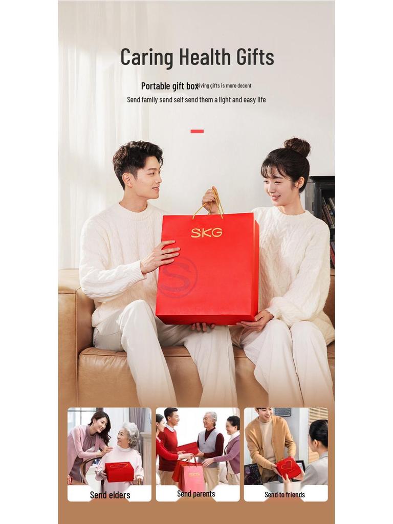 Christmas Gift SKG V5 Full-Body Kneading Massager: Waist, Back, Neck, Lumbar Support Cushion
