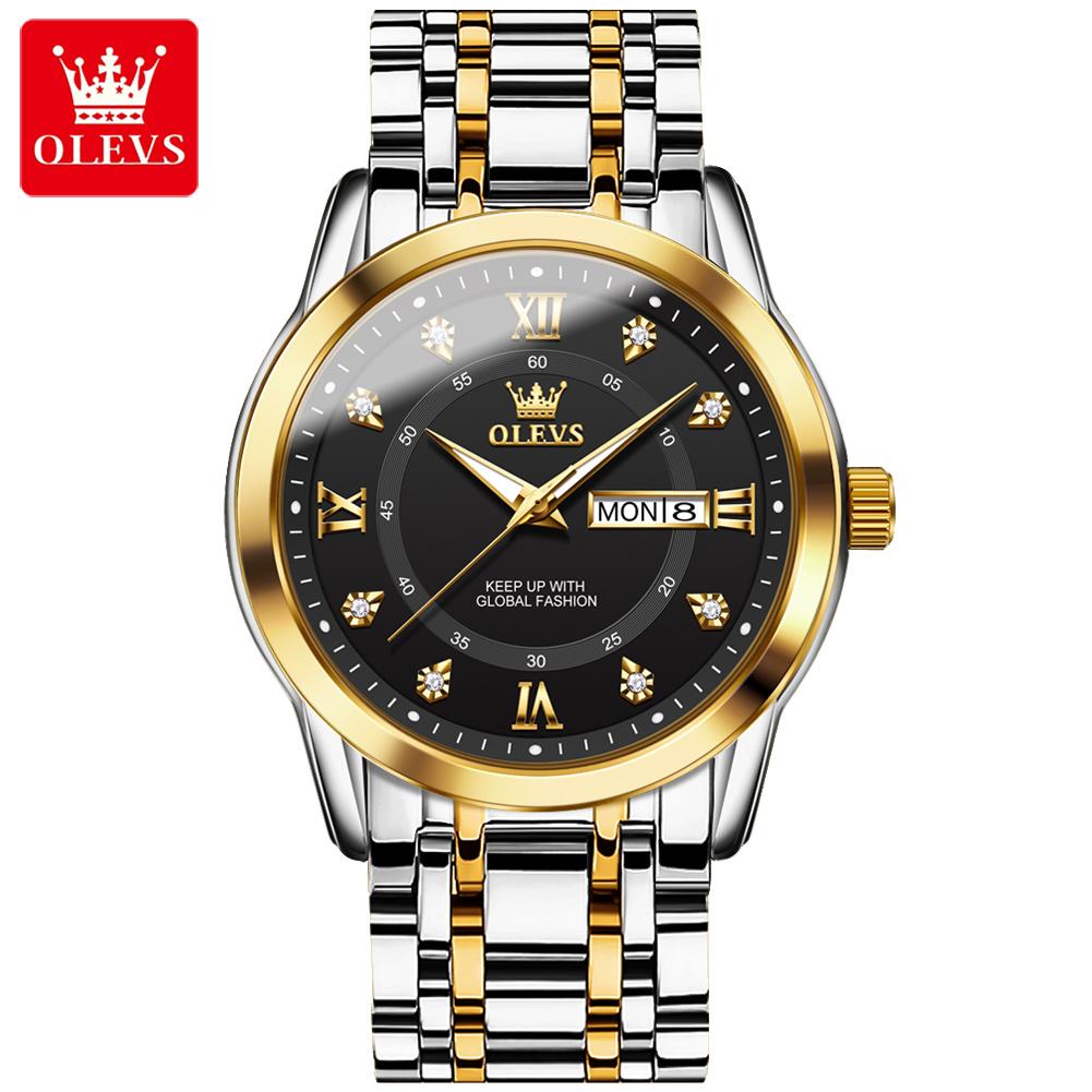 OLEVS 5513 Factory  Reloj Hombre Alloy Men Watches Luxury Stainless Steel Watched Men Wrist Watches for Men