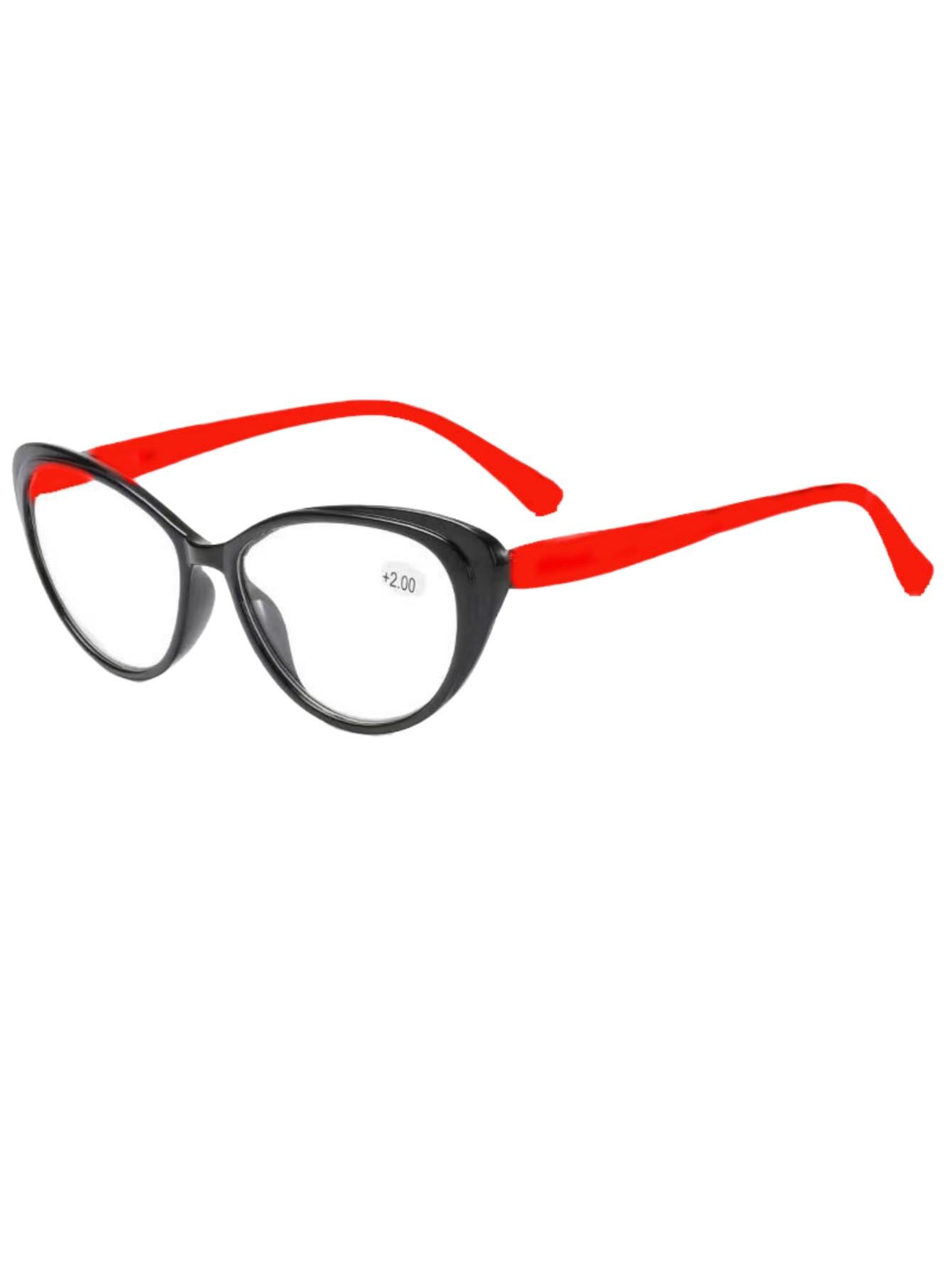 Reading glasses HD glasses reading fashion cat s eye spring leg unisex reading glasses for Daily Use for Daily Use 3.5