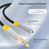 Male To Female 3.5mm Audio Extension Cable Earphone Jack Stereo Aux Cable 1m Extender Cord Mic Support Car Gold-plated