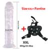 Jelly Dildo 6 sizes Penis Adjustable Strapon Dildo Realistic Sex Toys For Lesbian Women Couples Suction Cup Dildo Pants