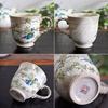 Waza No Kura Stylish Coffee Mug Kutani Ware Cup Kawasemi Ceramic High-end Brand Tableware Made Japan Birthday Gift Kanreki Celebration Koki Kiju Beiju