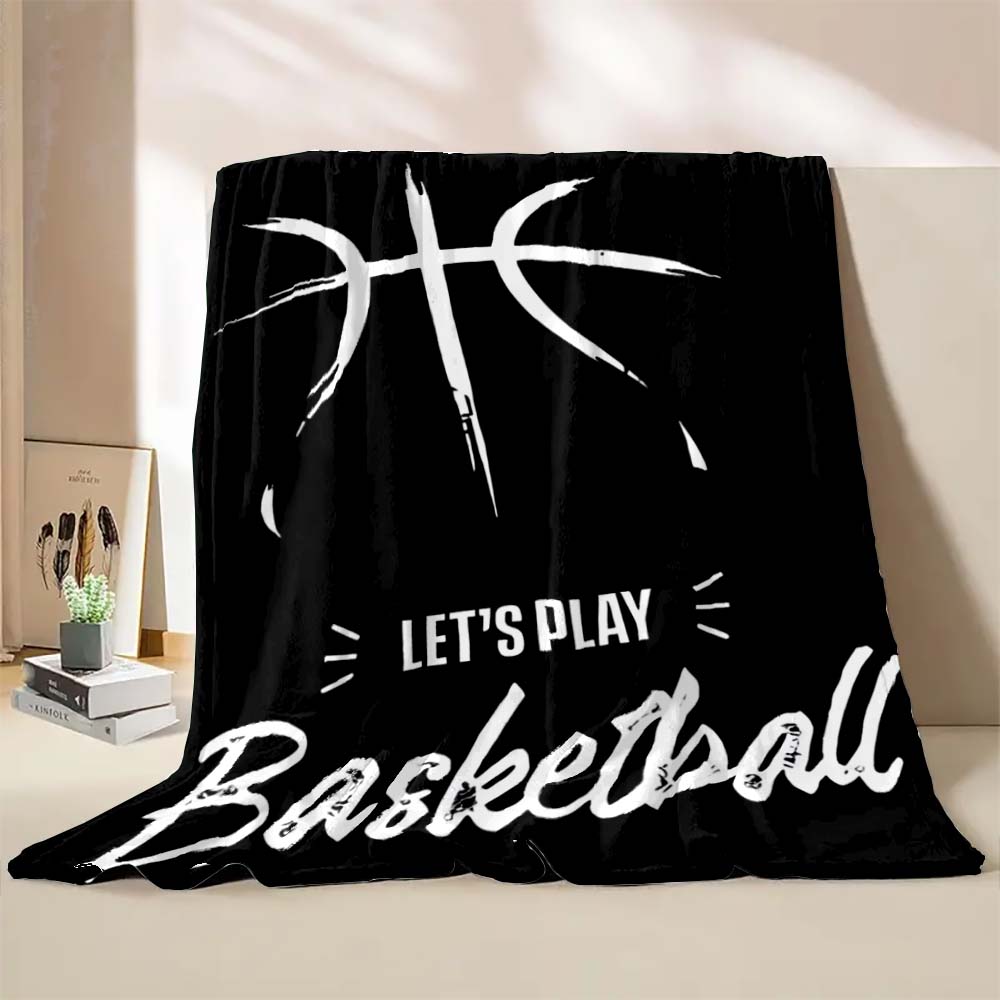 6 Sizes Basketball Art Printed Blanket Warm Soft and Comfortable Home Travel Blanket Sofa Bedding Cover Blanket Holiday Gifts