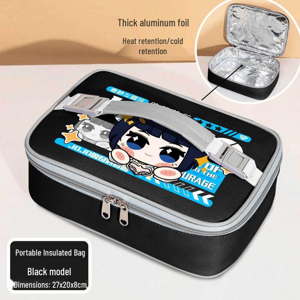 

JOJO s Bizarre Adventure Insulated Cartoon Lunch Bag for Students and Work