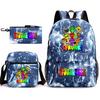 Rhythm Box Spiel Merchandise Schultasche Sprunki Cartoon Sternenhimmel Rucksack Umhängetasche Dreiteiliges Set