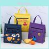 Cartoon Style Insulated Lunch Bag With Oxford Fabric Cool Keep For School And Work