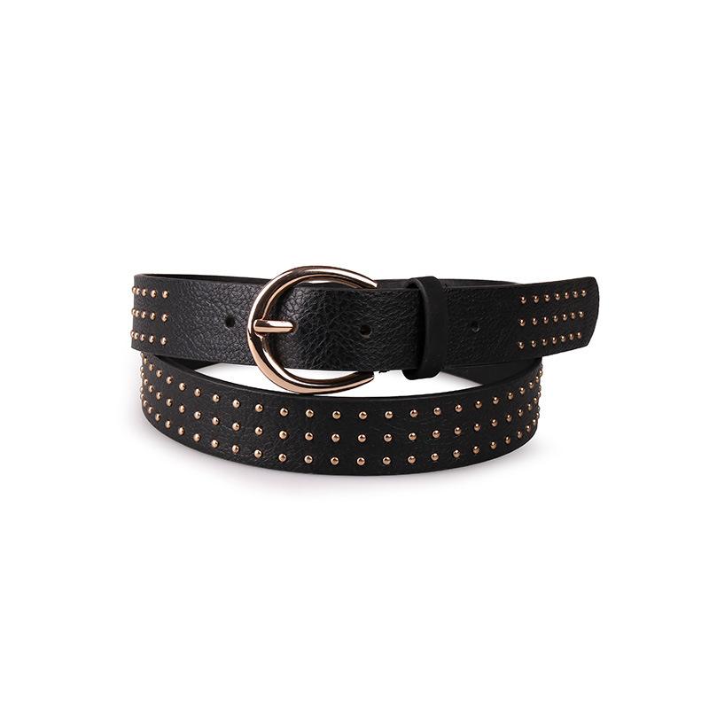 European and American Women's Versatile Rivet Pin Buckle Women's Belt Claw Nail Fashion Clothing Belt